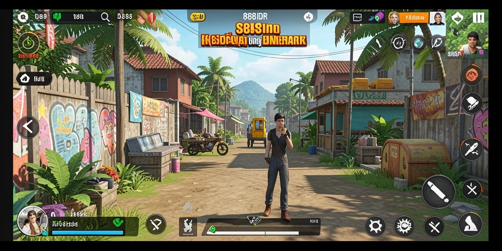 Screenshot gameplay 888IDR yang menampilkan interaksi karakter dan aktivitas.