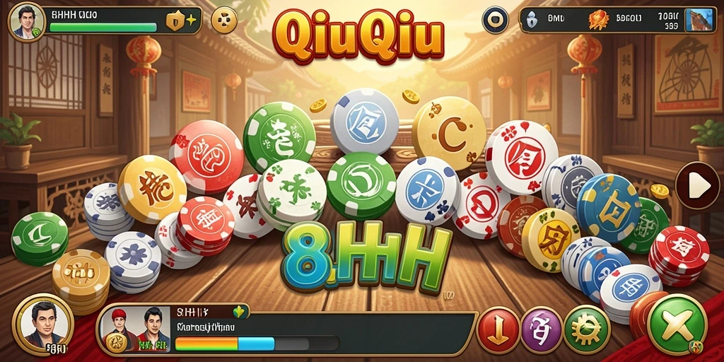 Tampilan gameplay QiuQiu yang mendebarkan dalam 8HHH.