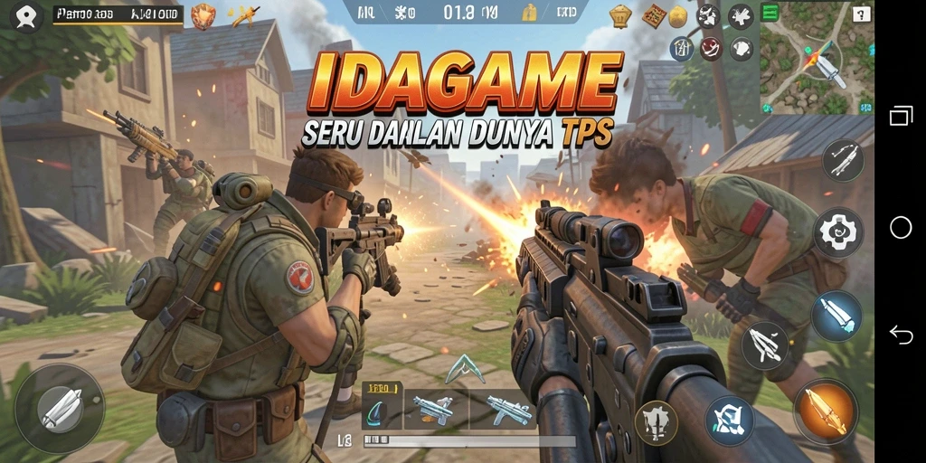 Screenshot gameplay IDAGAME menampilkan aksi seru dan grafis yang memukau.