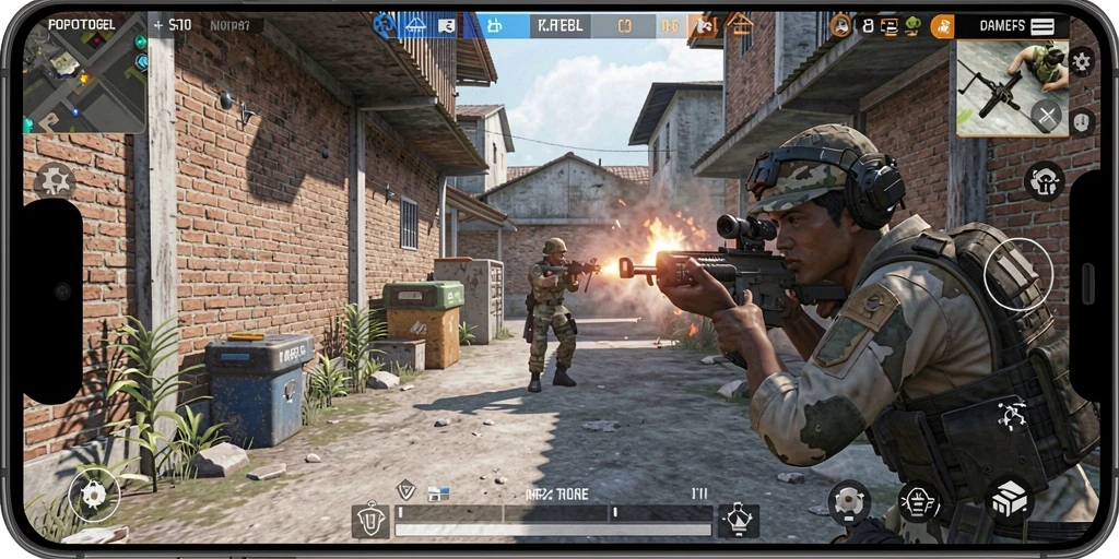 Tampilan gameplay intens dan mendebarkan di POPOTOGEL.