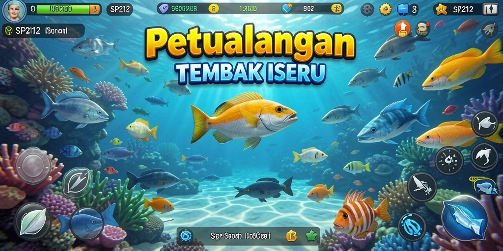 Gameplay SP212 yang menarik saat menembak ikan.
