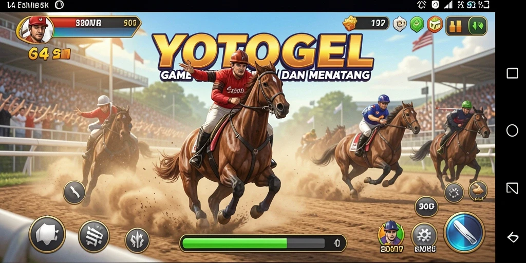 Tampilan menarik dari gameplay balap seru YOTOGEL.